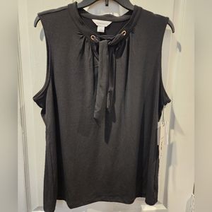 Liz Claiborne Black Sleeveless Top